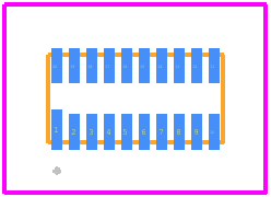 NL3V8T244MU2TAG - onsemi PCB footprint - Other - Other - UDFN20 4x2, 0.4P CASE 517AK ISSUE O