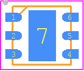NCV51313CMNWTXG - onsemi PCB footprint - Small Outline No-lead - Small Outline No-lead - DFNW6 3x3, 0.95P CASE 507BG ISSUE O..