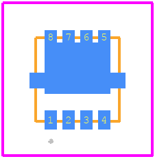 NVTFS4C308NTAG - onsemi PCB footprint - Other - Other - WDFN8 3.3x3.3, 0.65P CASE 511AB ISSUED