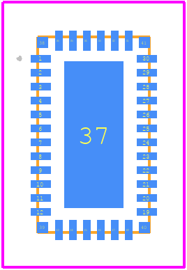 LT7153SPAV#TRPBF - Analog Devices PCB footprint - Other - Other - 36-Terminal Land Grid Array [LGA] (7mm x 4mm x 1.02mm) (Reference DWG # CC-36-3)-2025-2