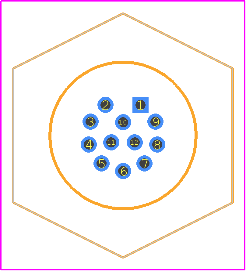 T4141012121-000 - TE Connectivity PCB footprint - Other - Other - T4140012121-000-1