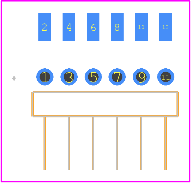 MMT-106-02-S-MT - SAMTEC PCB footprint - Other - Other - MMT-106-02-S-MT-2