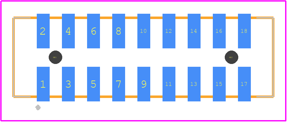 0878325822 - Molex PCB footprint - Other - Other - 0878325822-4
