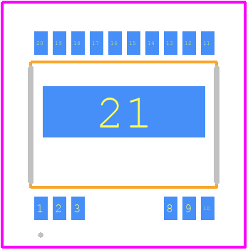 LT8316IFE#TRPBF - Analog Devices PCB footprint - Other - Other - FE PACKAGE 20(16)-LEAD PLASTIC TSSOP_2025-1