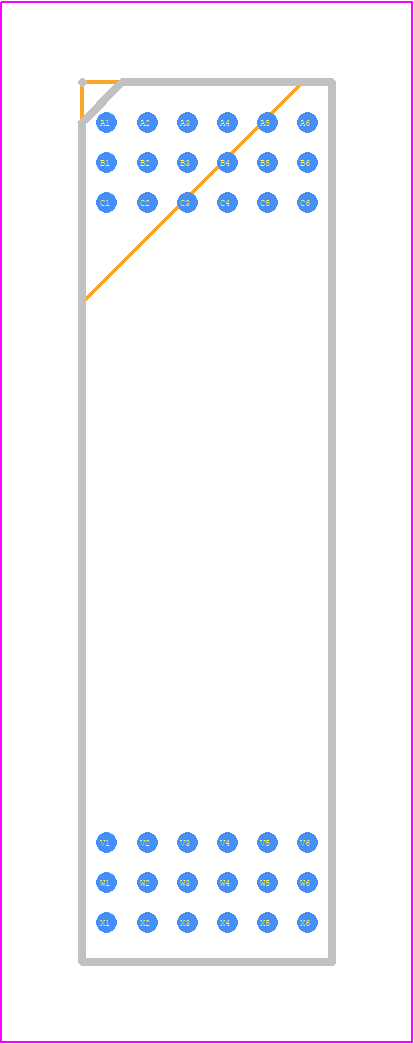 LTM2810HY-I#PBF - Analog Devices PCB footprint - Other - Other - 36-Lead (22mm × 6.25mm × 2.06mm)