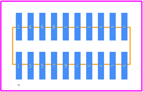 94920-M000 - 3M PCB footprint - Other - Other - 94920-M000-3
