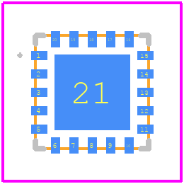 SLG46538-AP - Renesas Electronics PCB footprint - Other - Other - TQFN-20L 4.0mm x 4.0mm 0.65P 