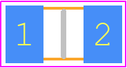 KRT31LC71E226MH01L - Murata Electronics PCB footprint - Capacitor Chip Non-polarised - Capacitor Chip Non-polarised - KRT31