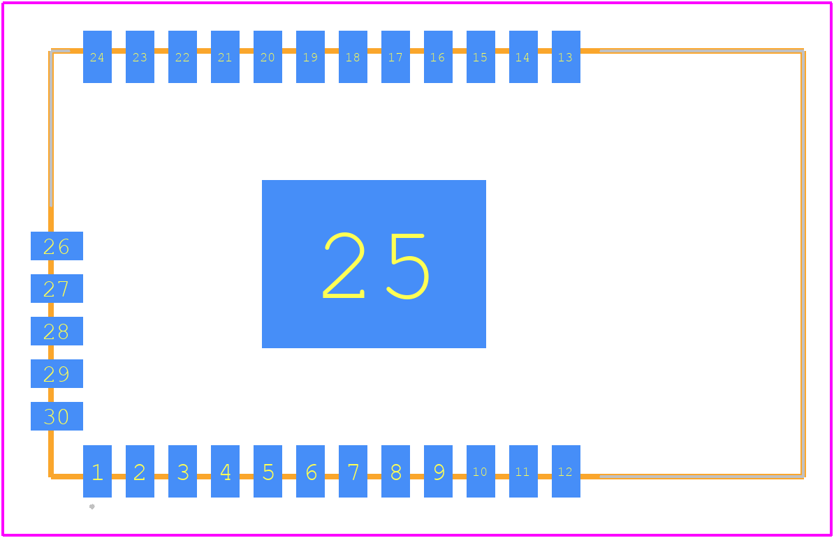 SPWF01SA-11 - STMicroelectronics PCB footprint - Other - Other - SPWF01SA-11-2