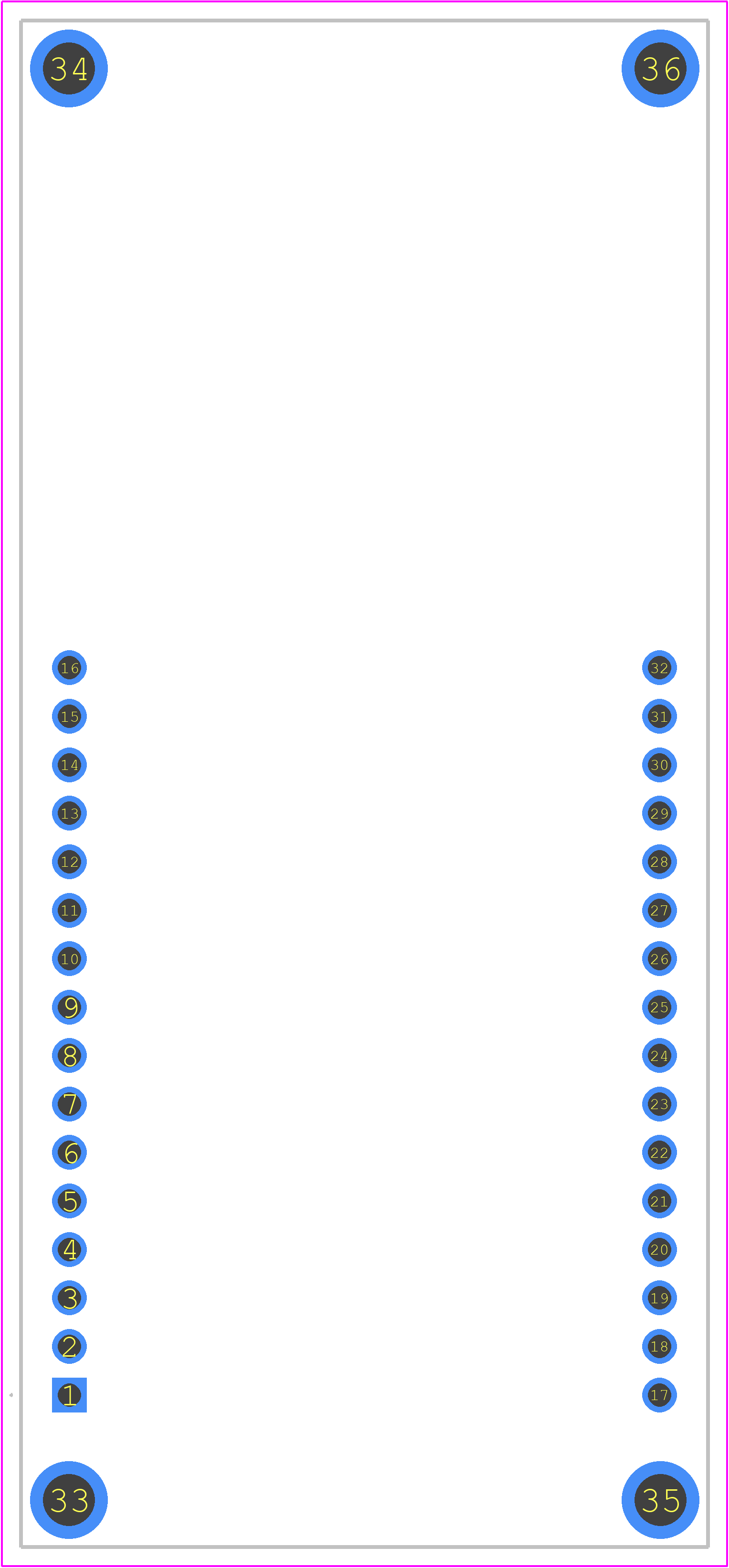 MC21605G6W-FPTLW - MIDAS DISPLAYS PCB footprint - Other - Other - MC21605G6W-FPTLW-1
