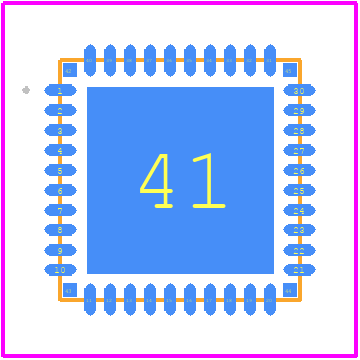 NAFE33352B40BS - NXP PCB footprint - Other - Other - SOT618-20(D)