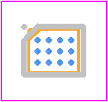 FPF3382UCX - onsemi PCB footprint - BGA - BGA - WLCSP12 1.76x1.56x0.32, 0.40P CASE 568AP ISSUE B