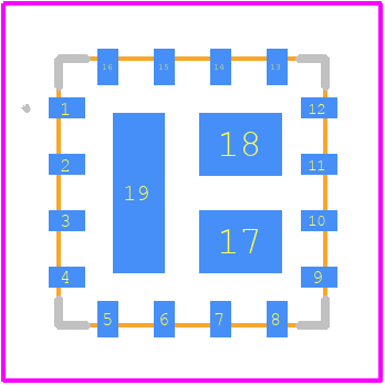 CPC2501MTR - LITTELFUSE PCB footprint - Other - Other - 16-Pin QFN