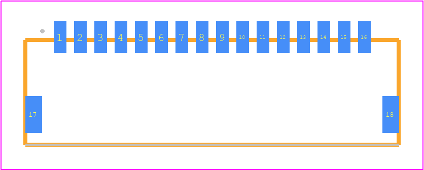 T1M-16-F-SH-L-K - SAMTEC PCB footprint - Other - Other - T1M-16-X-SH-L-K