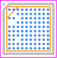 nRF52840-CKAA-R - Nordic Semiconductor PCB footprint - BGA - BGA - WLCSP 3.544 x 3.607 mm