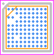 NRF52840-CKAA-R7 - Nordic Semiconductor PCB footprint - BGA - BGA - WLCSP 3.544 x 3.607 mm package