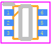 R3112D301A-TR-FE - Nisshinbo PCB footprint - SO Transistor Flat Lead - SO Transistor Flat Lead - SON1612-6
