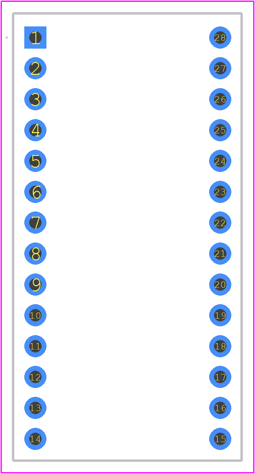DA-TSSOP28-P65 - Artekit PCB footprint - Other - Other - DA-TSSOP28-P65-3