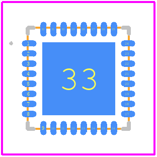 IC-PZ205OQFN32-5X5 - ic-haus PCB footprint - Other - Other - QFN32-5x5