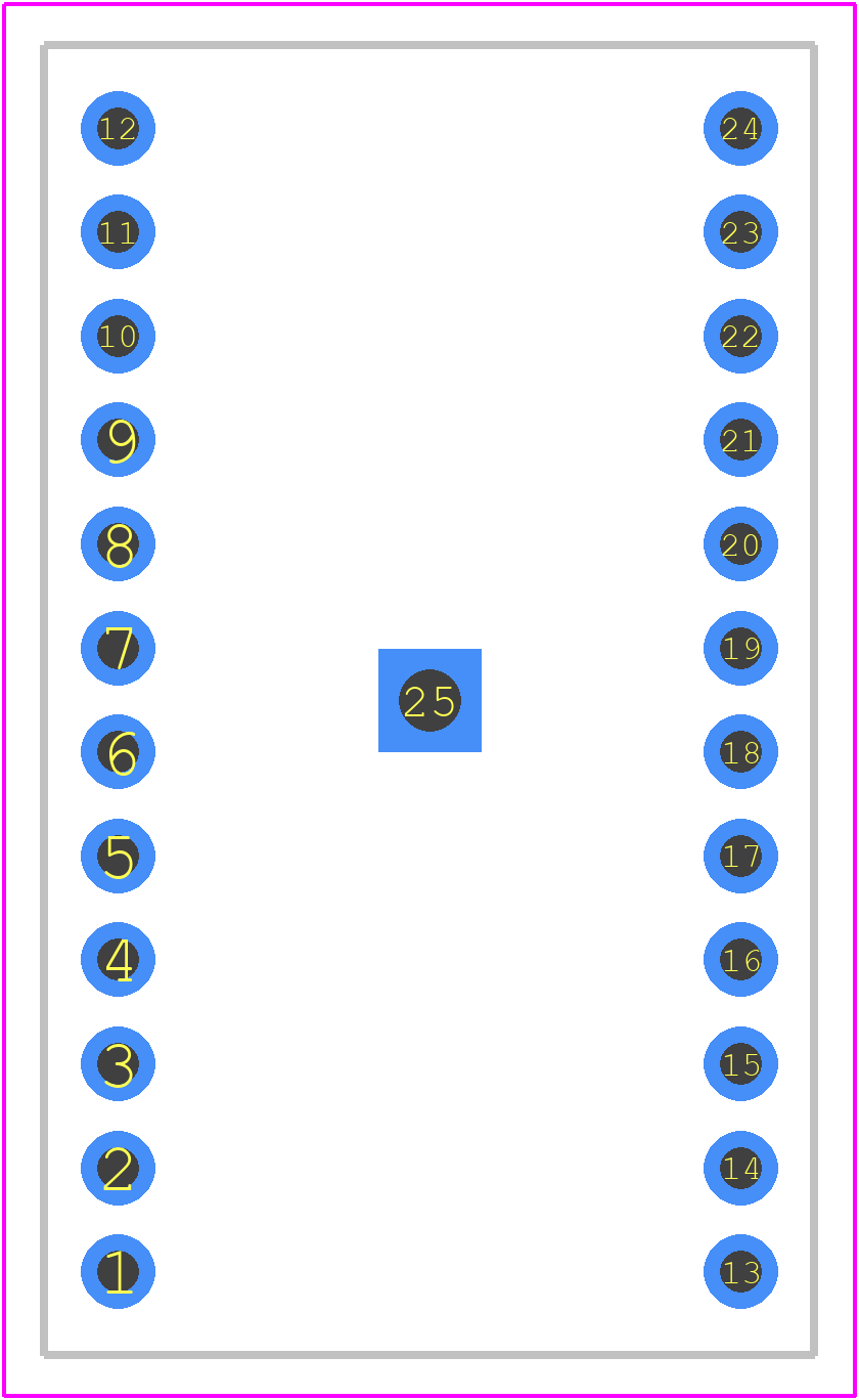 DA-TSSOP24-P65 - Artekit PCB footprint - Other - Other - DA-TSSOP24-P65