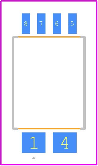 ACS37220LMZTR-060B3 - Allegro Microsystems PCB footprint - Other - Other - 6-pin fused-lead SOIC (suffix MZ)