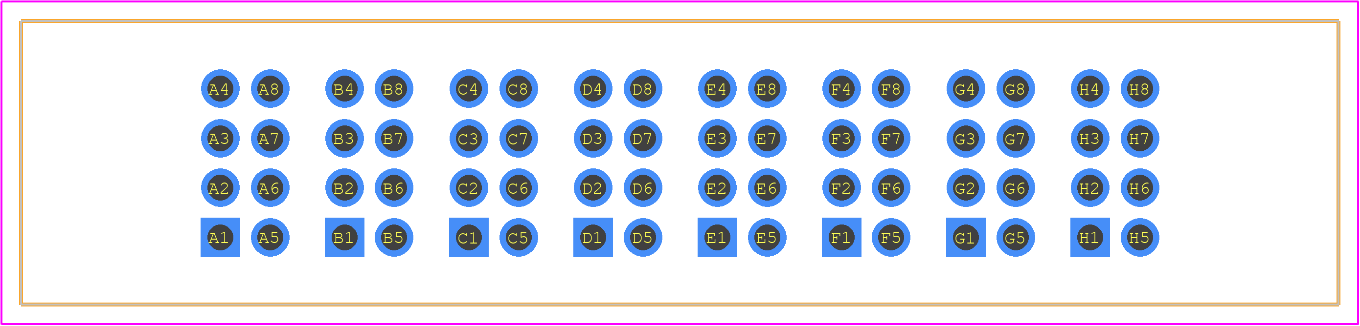 PET-08-01-S-VT - SAMTEC PCB footprint - Other - Other - PET-08-01-S-VT-1