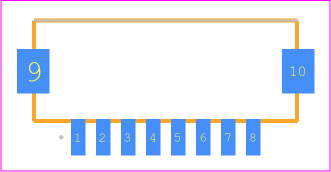 DF13A-8P-1.25H(51) - Hirose PCB footprint - Other - Other - DF13A-8P-1.25H(51)