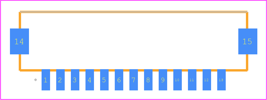 DF13A-13P-1.25H(51) - Hirose PCB footprint - Other - Other - DF13A-13P-1.25H(51)