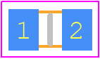 TNPW080598K8BETY - Vishay PCB footprint - Resistor Chip - Resistor Chip - TNPW080598K8BETY-