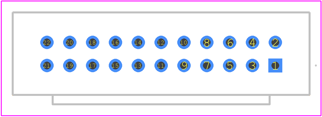PHB-2X11A - CAX PCB footprint - Other - Other - PHB-2X11A-2