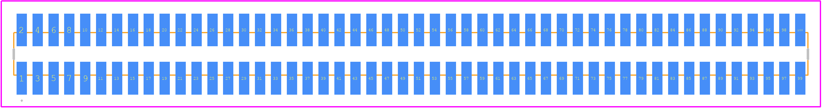 M50-3605042 - Harwin PCB footprint - Other - Other - M50-3605042-2