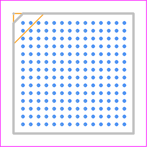 AD4880BBCZ-RL - Analog Devices PCB footprint - BGA - BGA - 196-Ball Chip Scale Package Ball Grid Array [CSP_BGA] (BC-196-19)