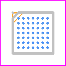 ACT81460VM103.E3T - Qorvo PCB footprint - BGA - BGA - 49 Pin CSP (0.4mm pitch)