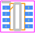 OPT4041DTSR - Texas Instruments PCB footprint - SO Transistor Flat Lead - SO Transistor Flat Lead - DTS0008A
