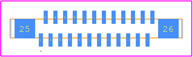 FFC2A33-24-T-R - GCT (GLOBAL CONNECTOR TECHNOLOGY) PCB footprint - Other - Other - FFC2A33-24-T-R-2