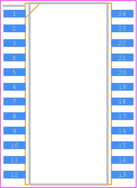 TS08N - Touch Semi PCB footprint - Small Outline Packages - Small Outline Packages - TS08N