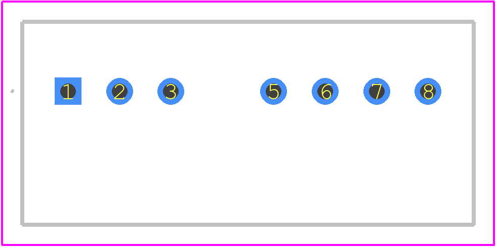 SFT03T24S05 - XP POWER PCB footprint - Other - Other - 8-SIP Module, 7 Leads_2025-2