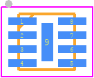 R3200K001B - Nisshinbo PCB footprint - Small Outline No-lead - Small Outline No-lead - DFN(PL)2020-8B