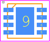 ND1160GGAE4D - Nisshinbo PCB footprint - Small Outline No-lead - Small Outline No-lead - DFN3030-8-GG
