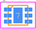 NJG1813KG1 - Nisshinbo PCB footprint - Small Outline No-lead - Small Outline No-lead - (ESON6-G1)_2025