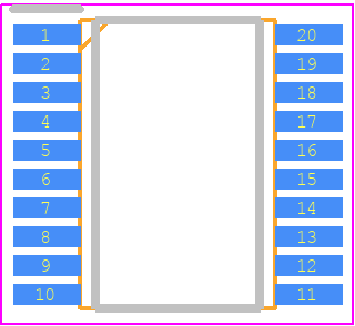 R5650T401AA - Nisshinbo PCB footprint - Small Outline Packages - Small Outline Packages - TSSOP-20