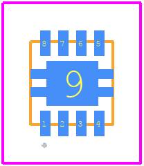 ST4E1240IQT - STMicroelectronics PCB footprint - Other - Other - DFN8 3x3