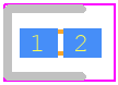 APHHS1005QBC/D - Kingbright PCB footprint - LEDs Chip - LEDs Chip - 1.0 mm x 0.5 mm SMD LED, 0.5 mm thickness