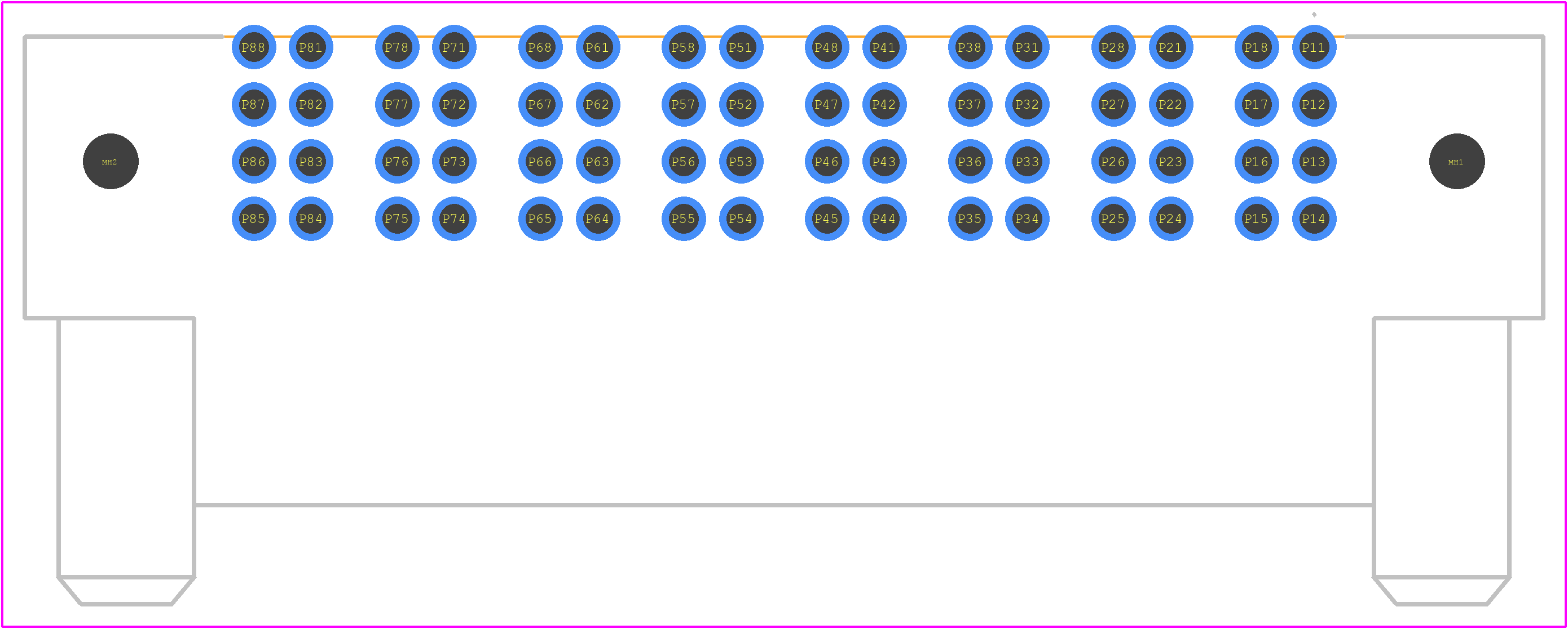 PES-08-01-S-RA-LC - SAMTEC PCB footprint - Other - Other - PES-08-01-S-RA-LC-3