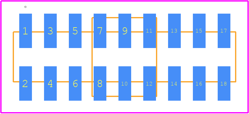 87759-1874 - Molex PCB footprint - Other - Other - 87759-1874-1