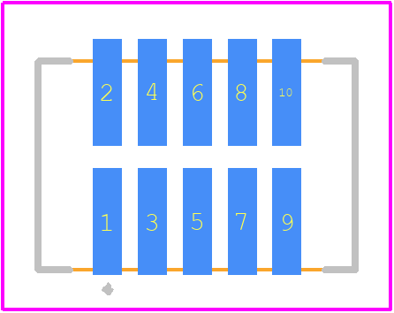 200989-0010 - Molex PCB footprint - Other - Other - 200989-0010-1