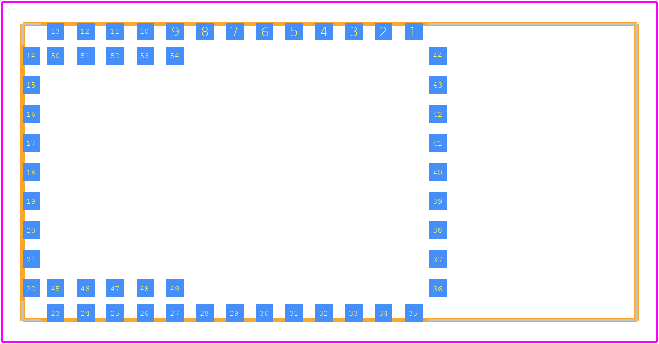 ISM43903-R48-L54-E - Inventek Systems PCB footprint - Other - Other - ISM43903-R48-L54-E-2