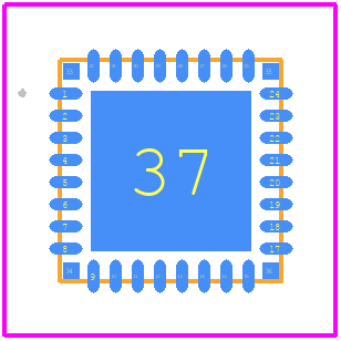 L9965P-FN - STMicroelectronics PCB footprint - Other - Other - VFQFN 5X5X0.9 32+4L WETT. FLANKS