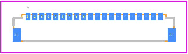DF53-20S-0.6H - Hirose PCB footprint - Other - Other - DF53-20S-0.6H-1