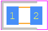 0ZCK0010FF2G - Bel PCB footprint - LEDs Chip - LEDs Chip - 0ZCK0010FF2G